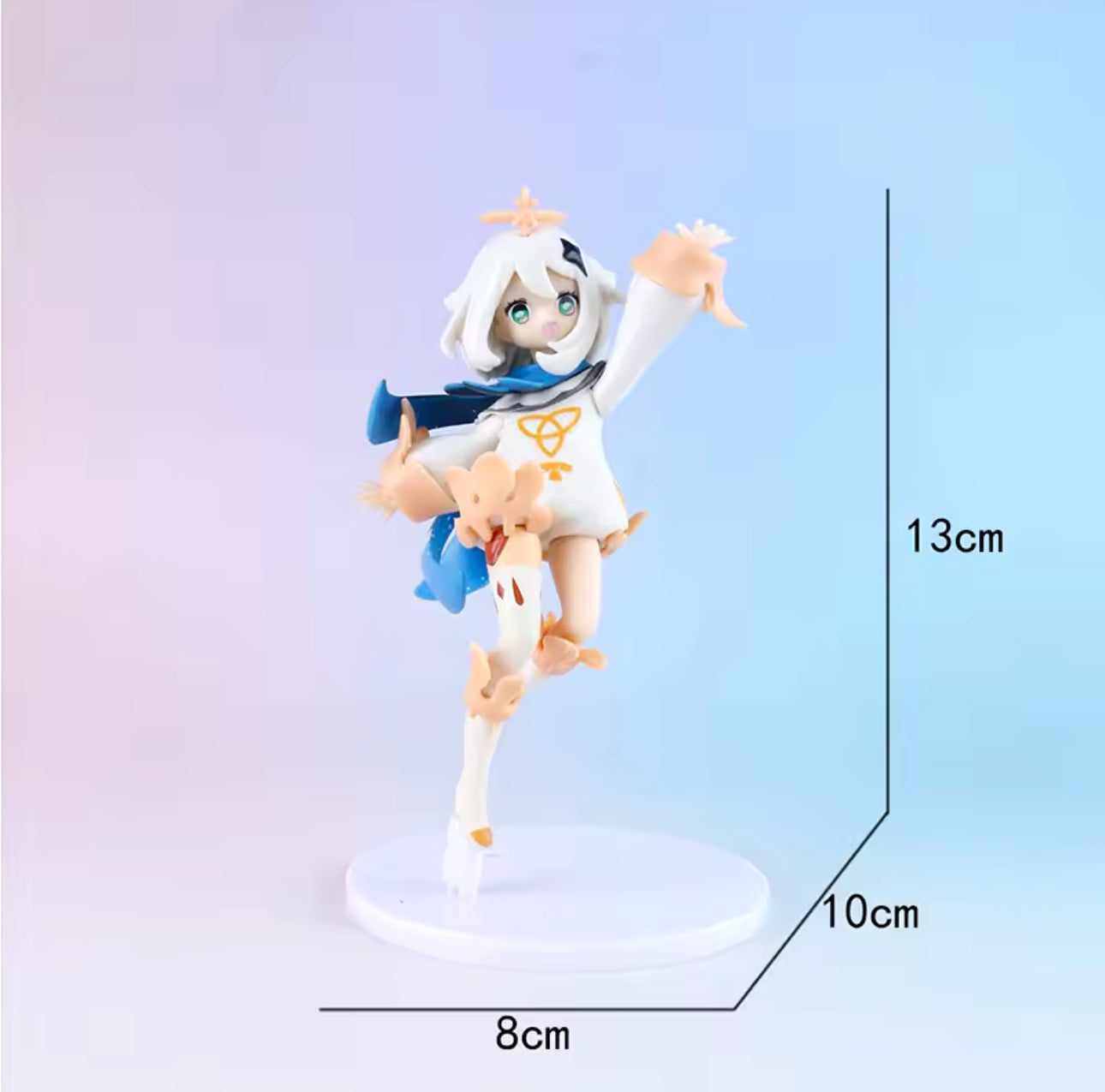 Genshin Impact Venti Anime Figure Movable face-changing Nendoroid Traveler/Lumine Klee Qiqi Ayaka Action Figure