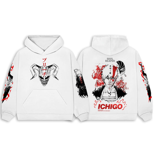 Ichigo - Bleach Hoodie - White | Anime Hoodies Egypt