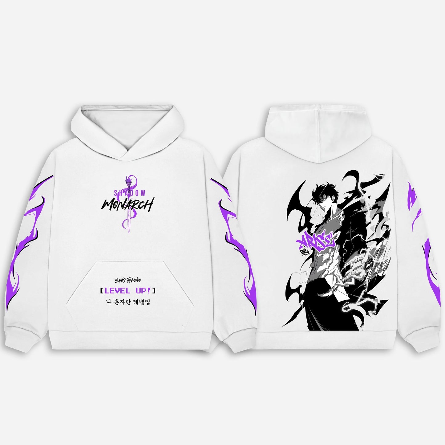 Solo leveling Hoodie - white| Anime Hoodies Egypt