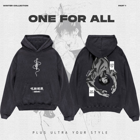 Toji - jujutsu kaisen Washed | Anime Hoodies Egypt