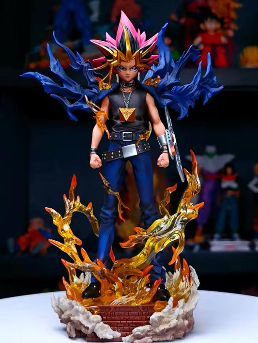 28cm Yugioh Figure Yu-gioh Gk Figurine 2 Heads Version Anime Figures PVC Statue Model Collection Decoration Ornament Toy Gifts