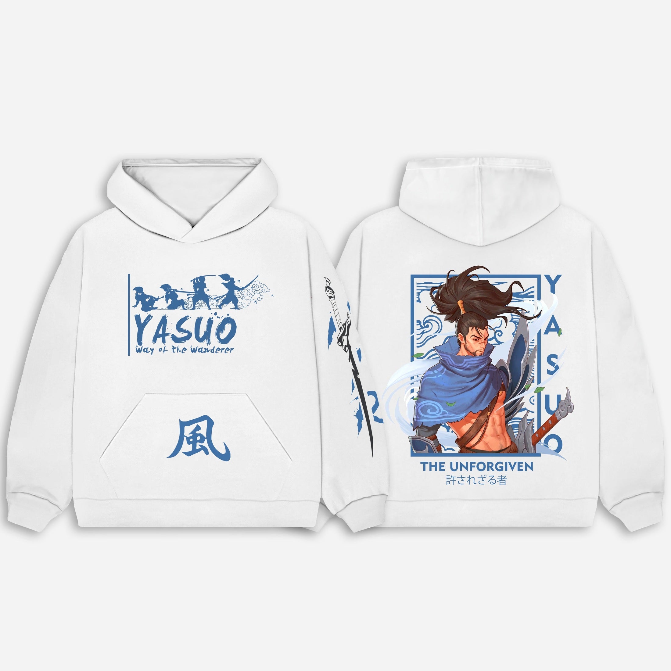 Yasuo - League Of Legends Hoodie - White | Anime Hoodies Egypt