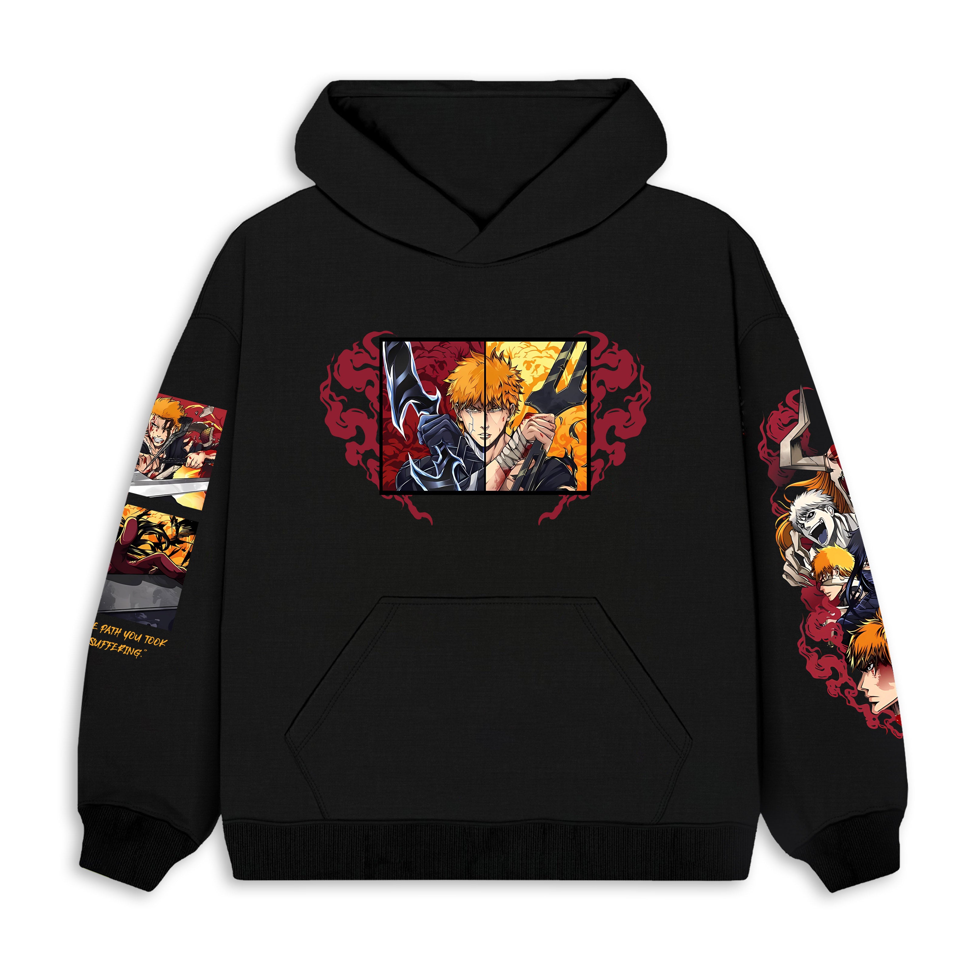 Ichigo Bleach black hoodie L