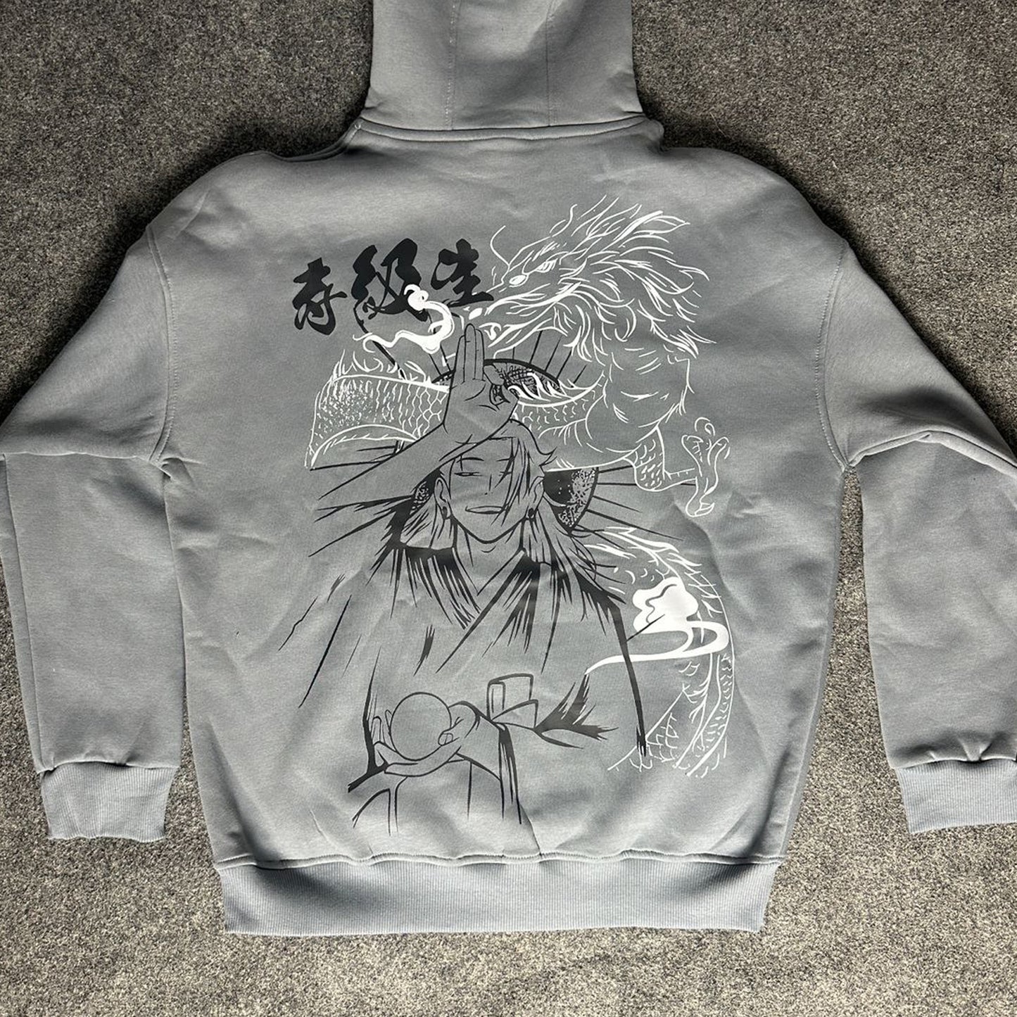 Geto & Gojo- Jujutsu kaisen Hoodie - Gray| Anime Hoodies Egypt