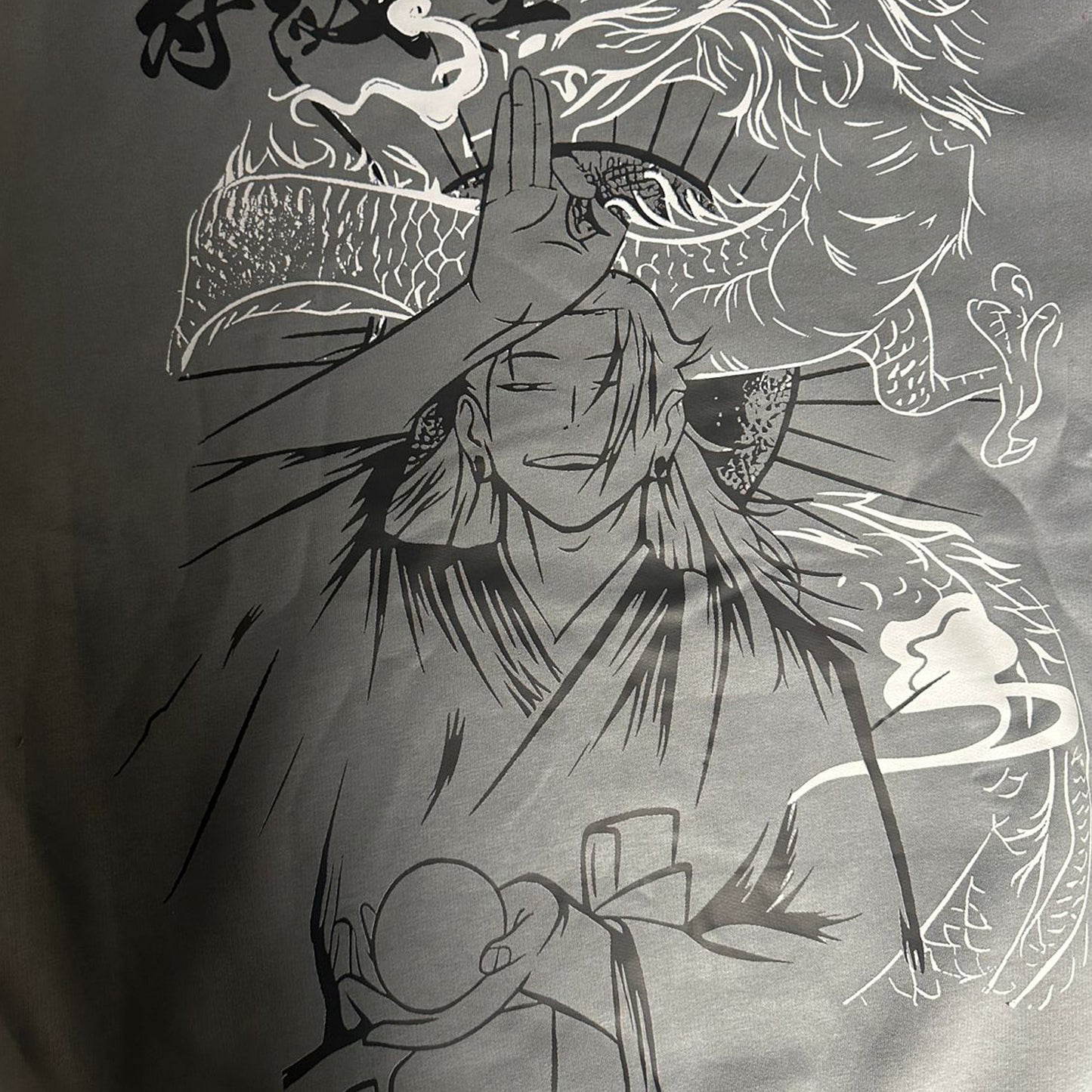 Geto & Gojo- Jujutsu kaisen Hoodie - Gray| Anime Hoodies Egypt