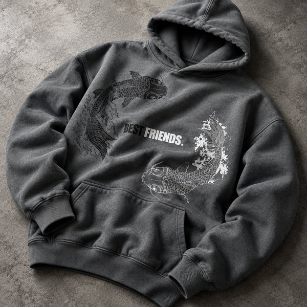 Geto & Gojo- Jujutsu kaisen Hoodie - Gray| Anime Hoodies Egypt