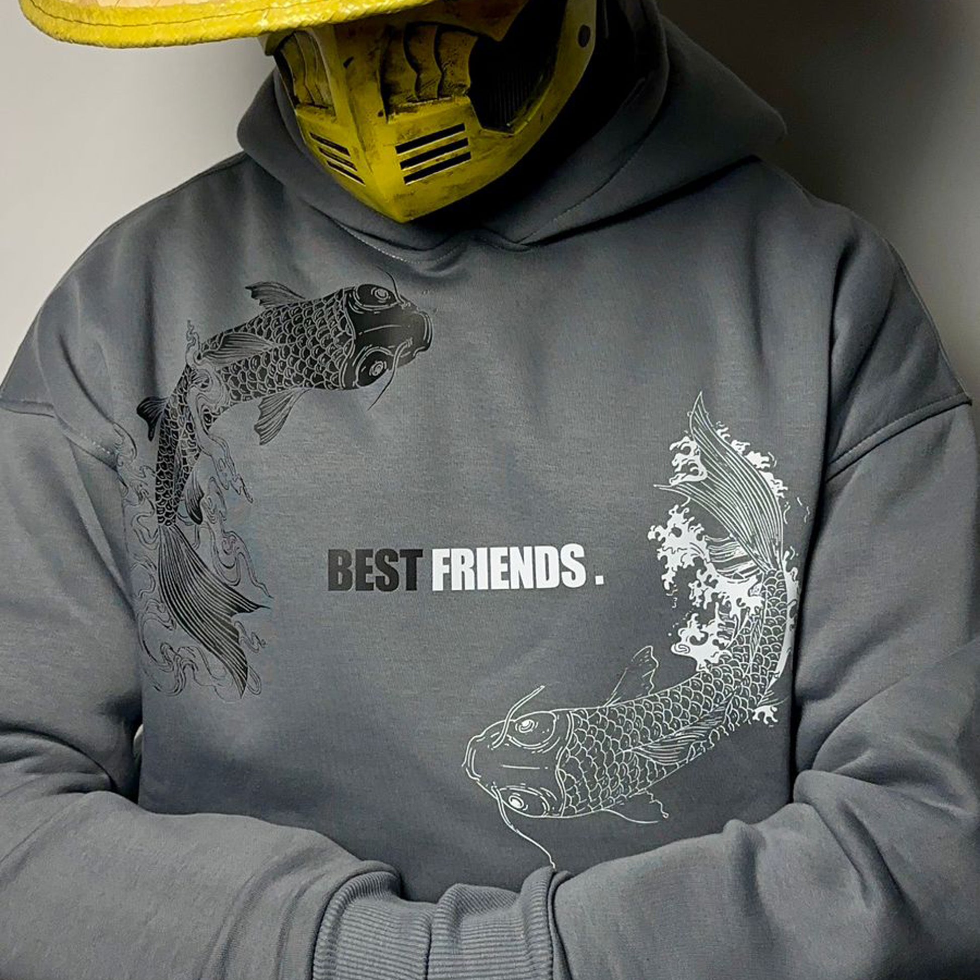 Geto & Gojo- Jujutsu kaisen Hoodie - Gray| Anime Hoodies Egypt