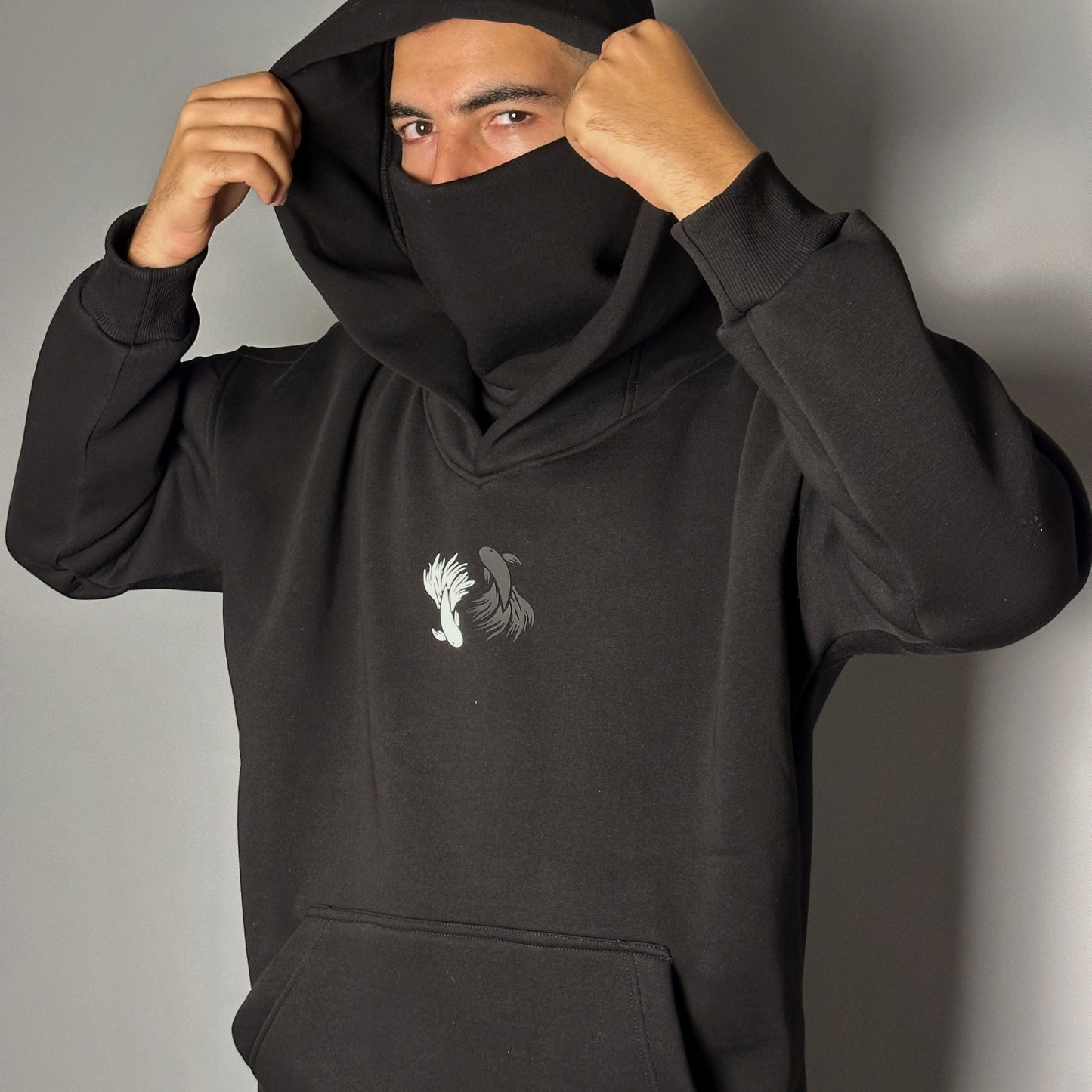 Geto & Gojo Jujutsu Kaisen Ninja Hoodie - Black