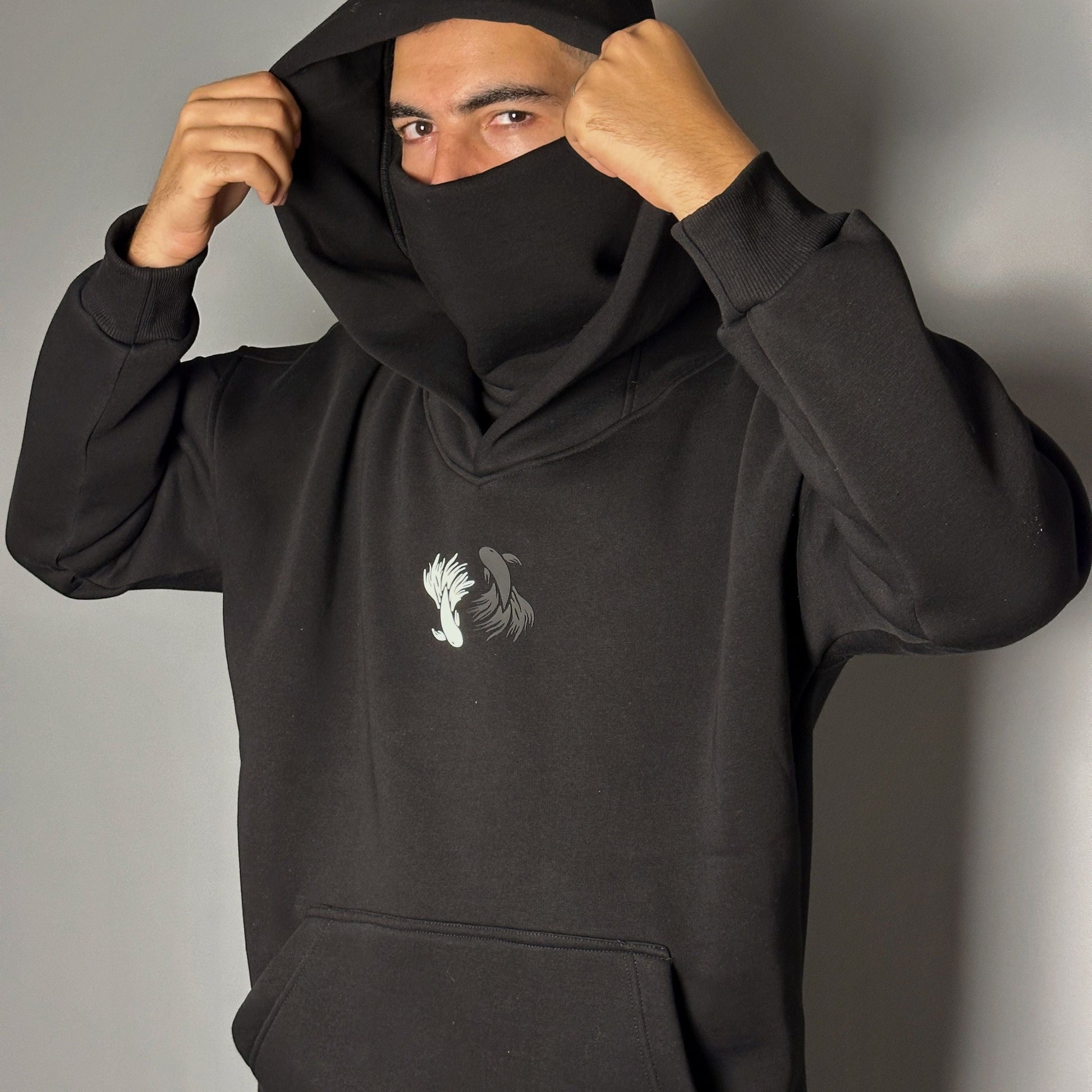 Geto & Gojo Jujutsu Kaisen Ninja Hoodie - Black