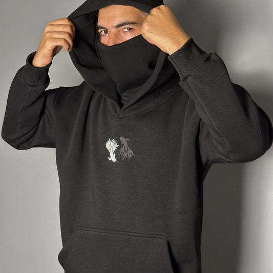 Geto & Gojo- Jujutsu kaisen Ninija Hoodie - black| Anime Hoodies Egypt