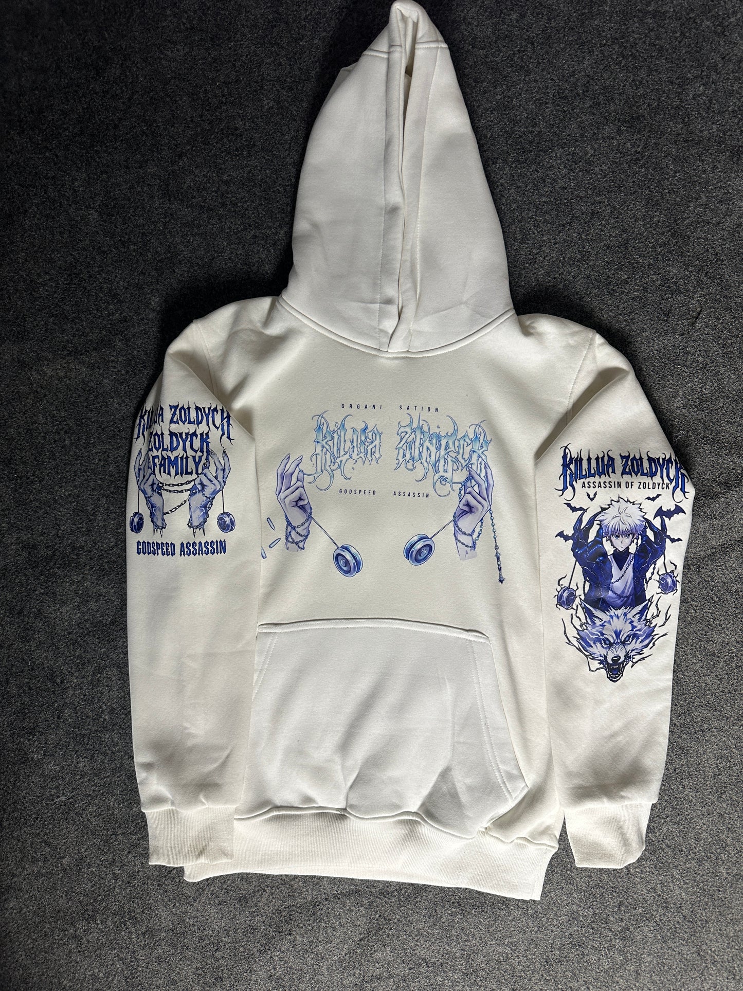 Killua- hunter x hunter Hoodie - White| Anime Hoodies Egypt