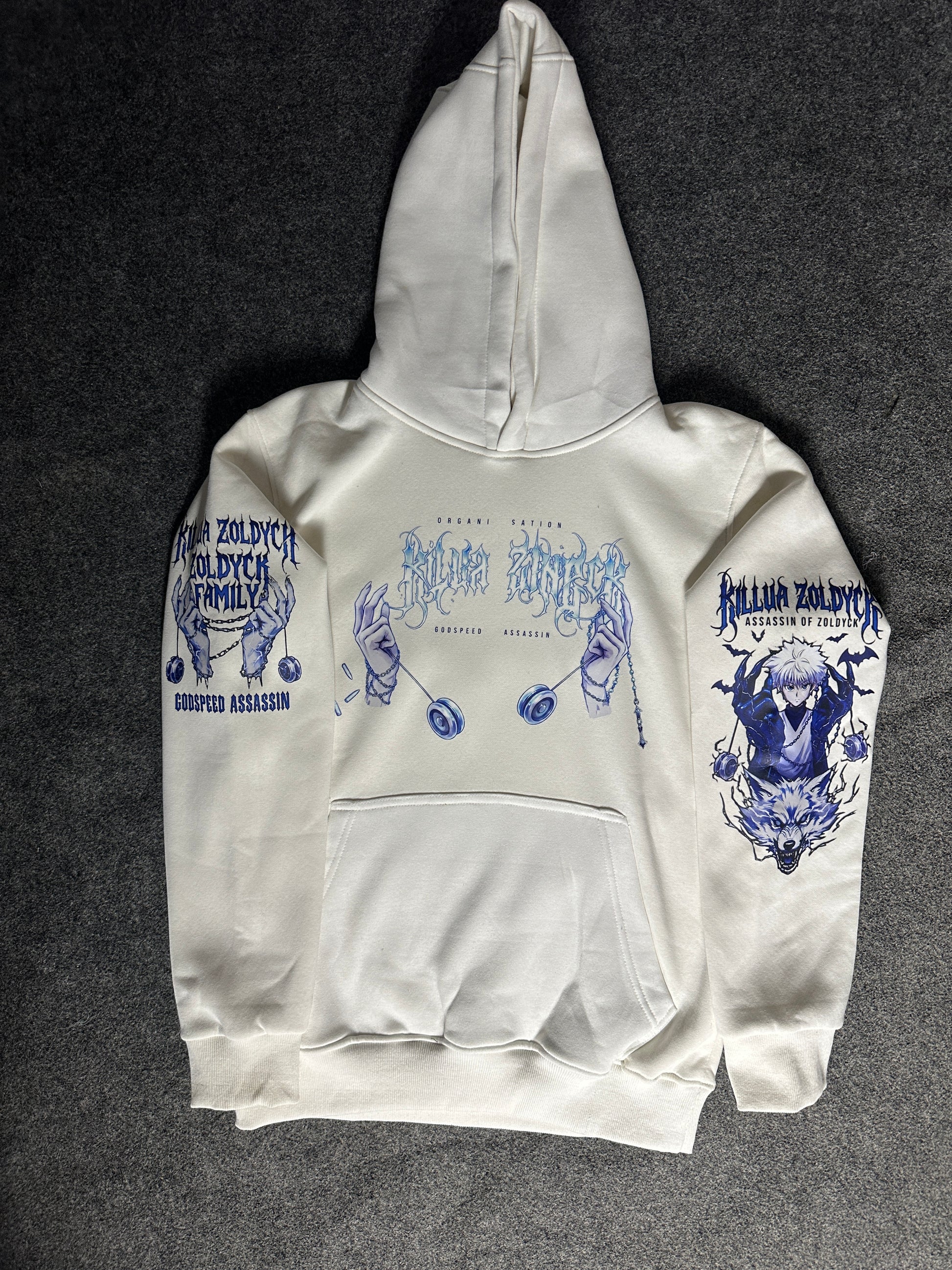 Killua- hunter x hunter Hoodie - White| Anime Hoodies Egypt