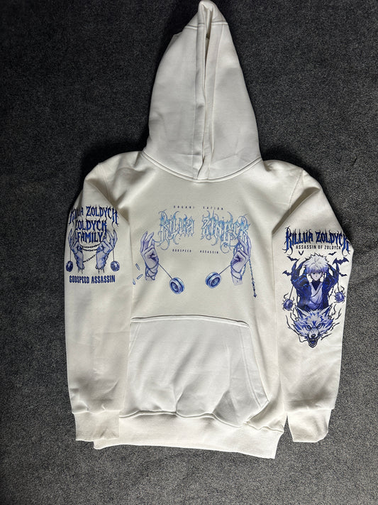 Killua- hunter x hunter Hoodie - White| Anime Hoodies Egypt