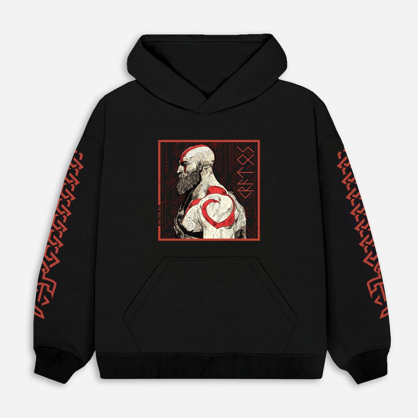 God of war  hoodie from one for all anime clothing store in Egypt