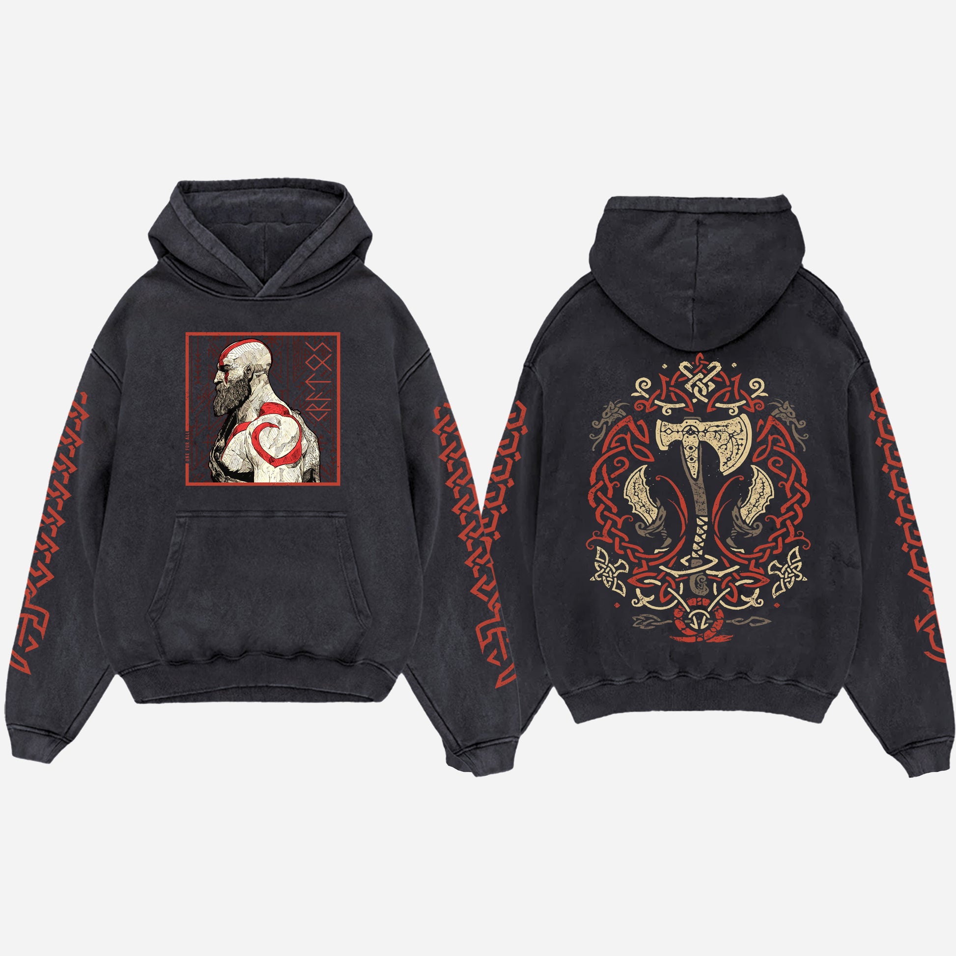 God of war hoodie from one for all anime clothing store in Egypt