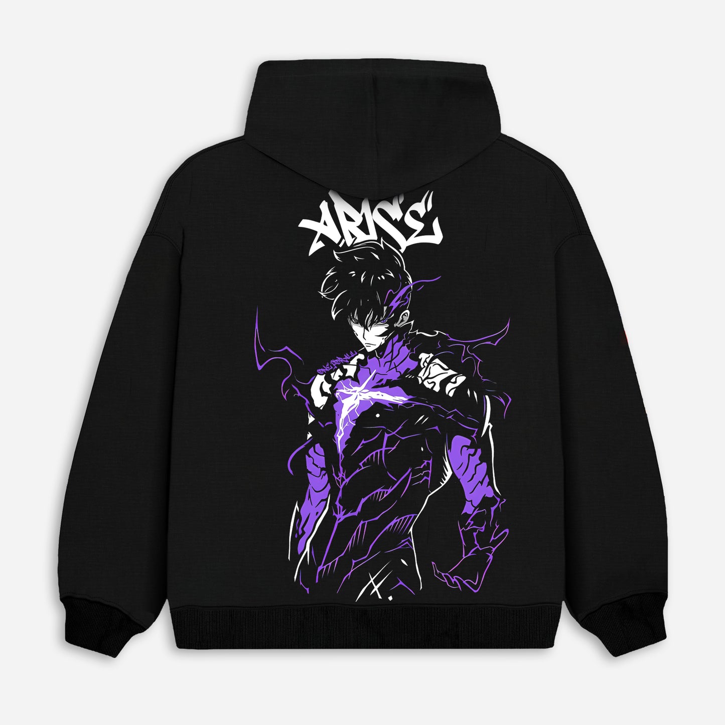 Solo leveling black new hoodie from one for all anime clothing store in egypt