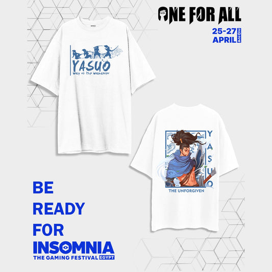Yasuo white t-shirt from One For All