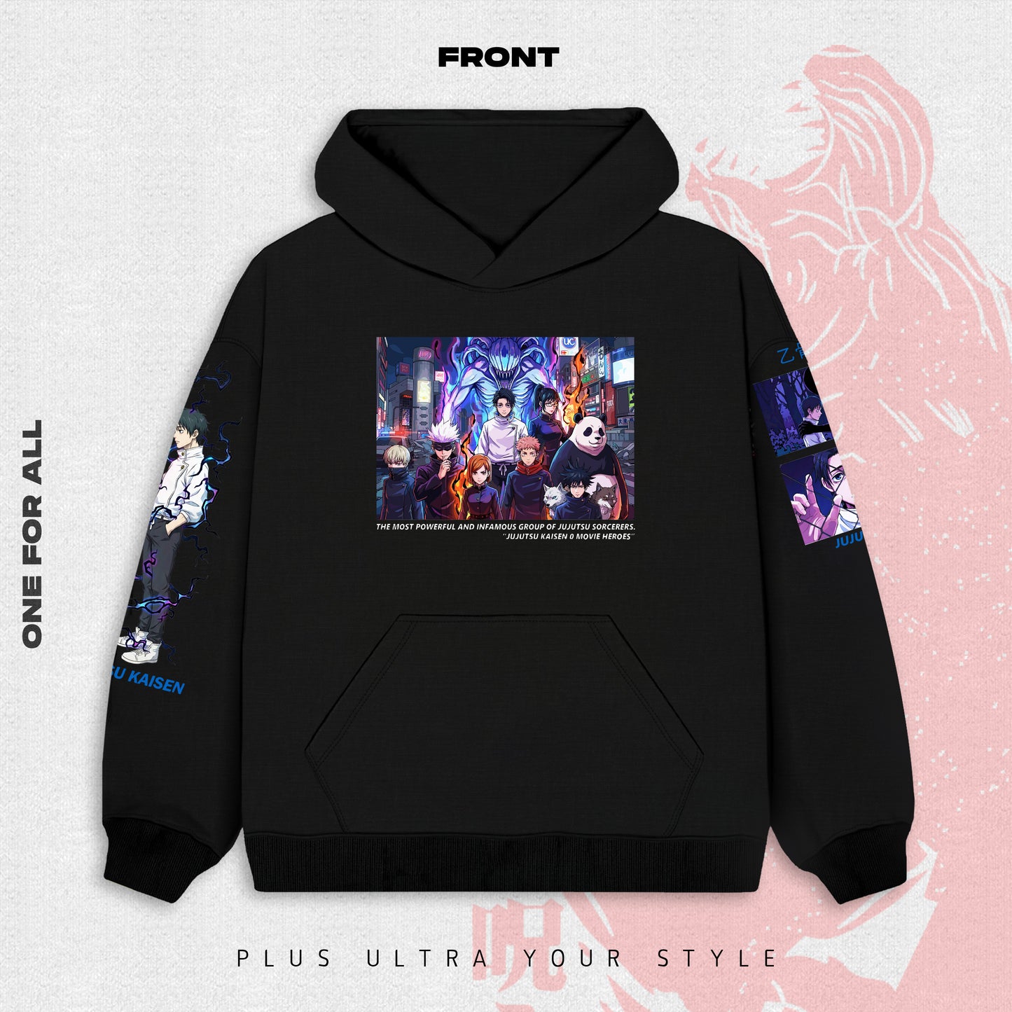 yuta jujutsu kaisen Hoodie - Black | Anime Hoodies Egypt