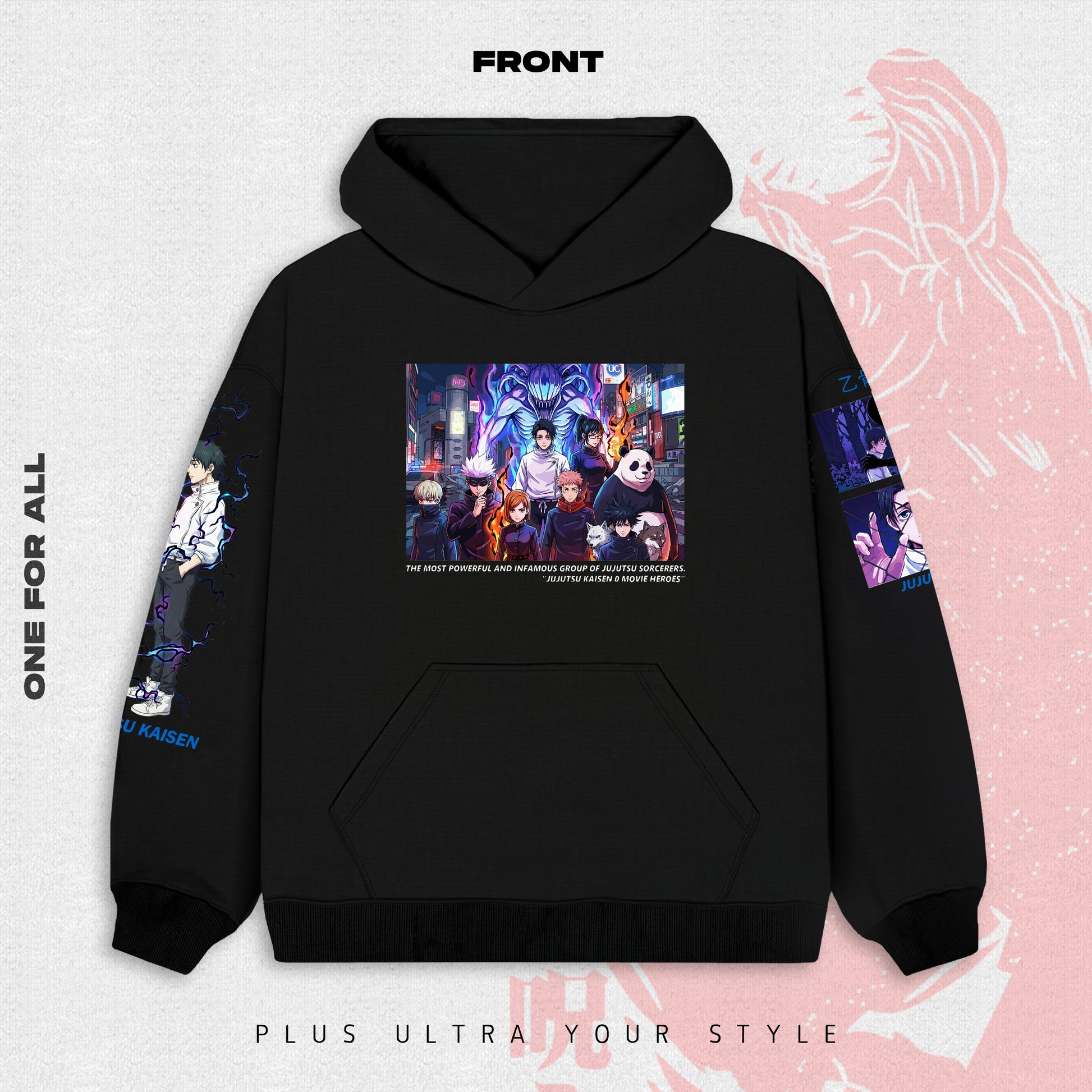 yuta jujutsu kaisen Hoodie - Black | Anime Hoodies Egypt